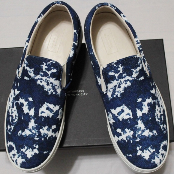 SATURDAYS SURF NYC VASS ASH CANVAS SLIP ON SNEAKER - Picture 2 of 8